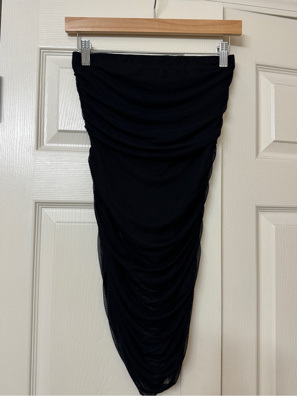 Classic Black Ruched Women’s Dress/Top